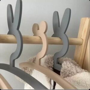 Wooden Hangers Organizer Set Nursery Closet Dividers Organizer